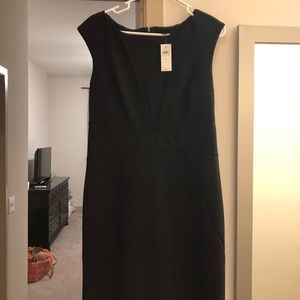 Ann Taylor cap sleeve black dress
